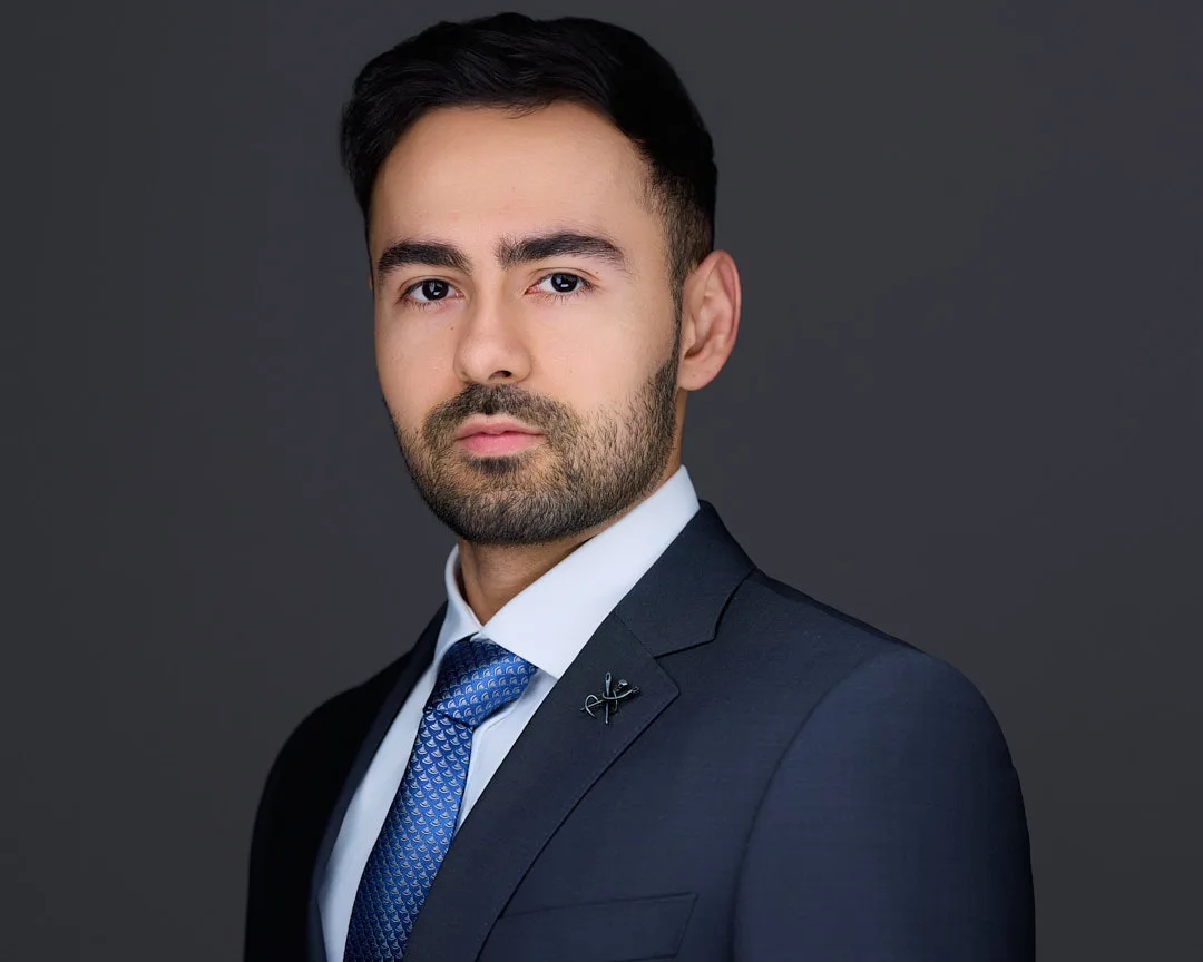 Executive portrait for a Northern Virginia business leader with professional studio lighting
