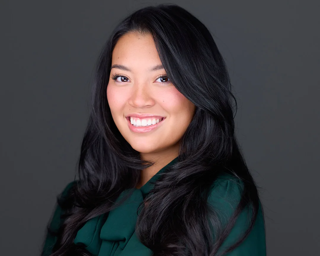 LinkedIn headshot for a Northern Virginia professional with an approachable expression